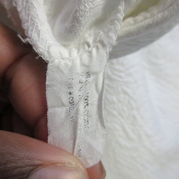 Club Monaco Capri Mid Rise Cropped Pants Women's 8 White Cotton Slim Casual 286 - Picture 6 of 11